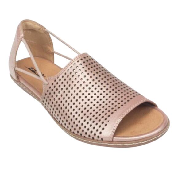Earth Shelly Sandals Slingback Rose Gold Pink Metallic Slip On Women 6 Gladiator - Picture 1 of 10